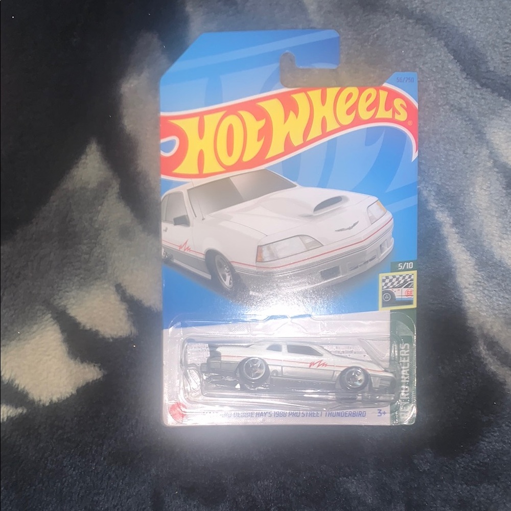 Mattel Hot Wheels White Racing Car
